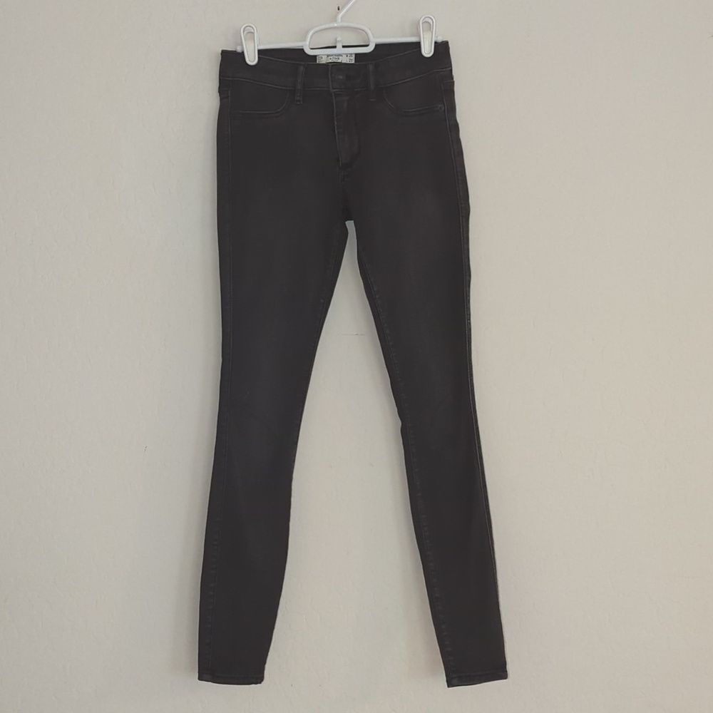 Abercrombie & Fitch Black Skinny Classic Pocket Denim Jeans - Size 2